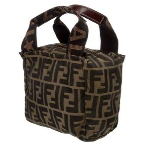 Fendi Brown and Black Monogram Mini Bag